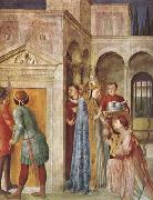 Fra Angelico St Lawrence Receiving the Church Treasures (mk08) oil on canvas